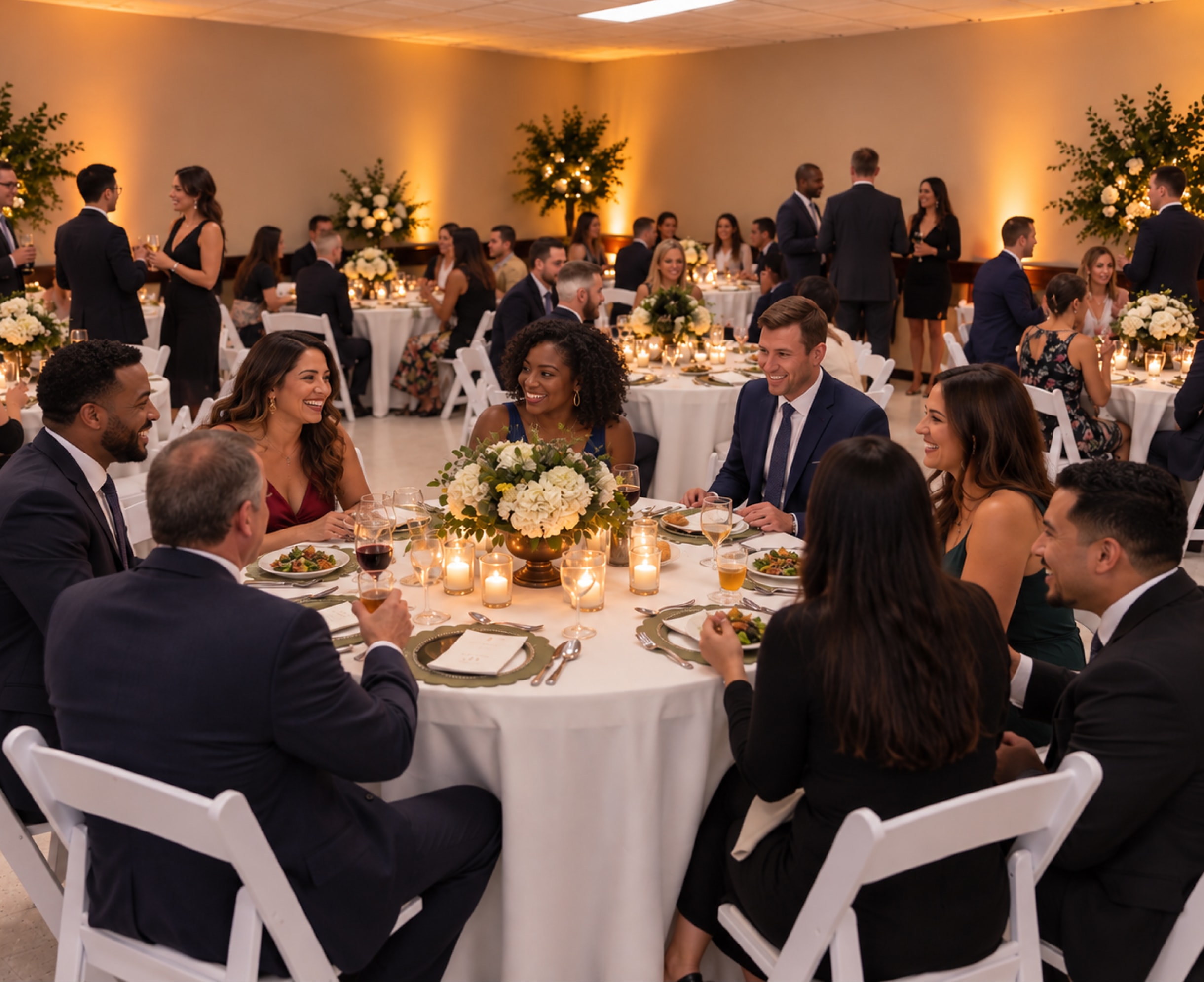 Gala dinner with guests at The Sinclair Room